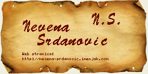 Nevena Srdanović vizit kartica